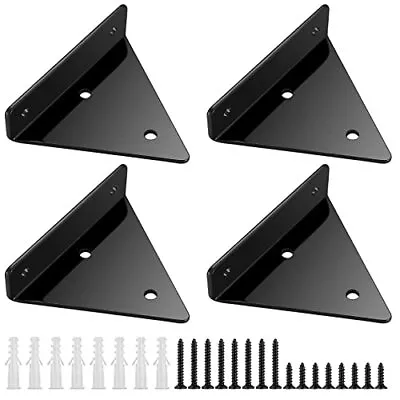 4 Pcs Floating Shelf Brackets Heavy Duty Hidden Floating Shelves Brackets 4... • $18.87