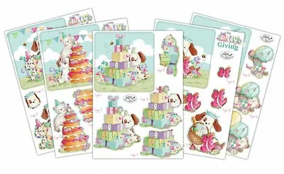 Gift Of Giving 10 Sheet Decoupage Set & Option Of Coordinating 6x6  Paper Pad • £3.99