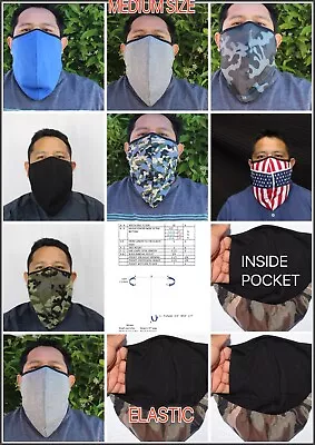 2 Pack Beard Face Mask Coton Fabric With Pocket • $15