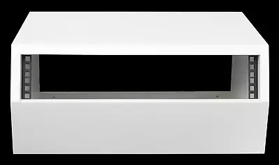 £70 • Buy White 2u Angled 19  Inch Wooden Rack Unit/case/cabinet For Studio/DJ/recording