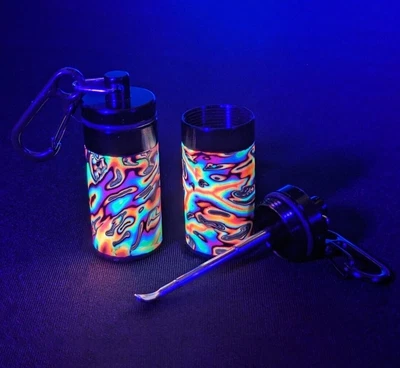 £13.49 • Buy UV Stash Box, Extendable Spoon, Portable Container With Necklace Or Clip