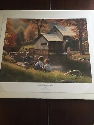 Mark Keathley “fishing Buddies” Hand Signed Limited Edi. Lithograph 119/750 • $200