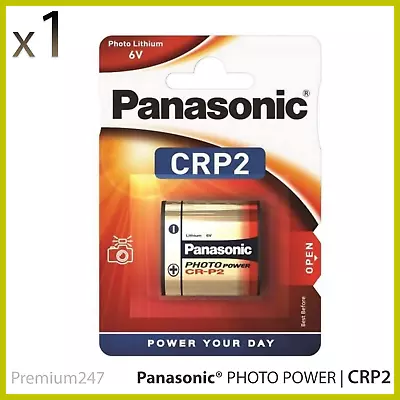 Panasonic CRP2 6V Lithium Power Photo Battery 223 CR223 DL223 Longest Expiry UK • £5.69