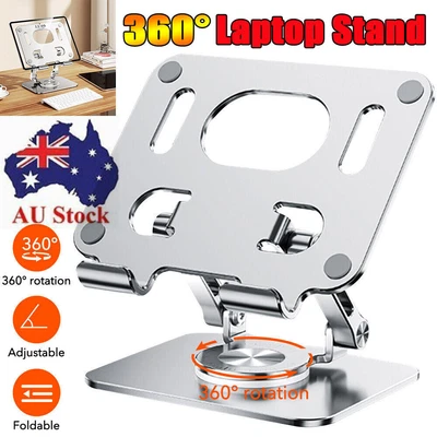 $24.99 • Buy 360 Rotating Adjustable Laptop Stand Bracket Ergonimic Foldable Riser For Desk