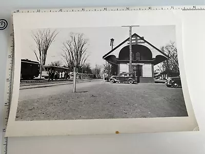 Vintage Photo Railroad Train Station Springfield Vermont VT • $4.99