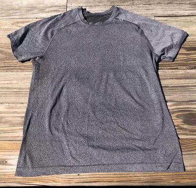 Lululemon Metal Vent Tech T Shirt Mens Large Heather Gray Athlesiure Performance • $29