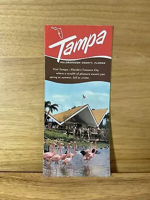 Vintage Tampa Hillsborough County Florida Vacation Travel Brochure Pamphlet • $5