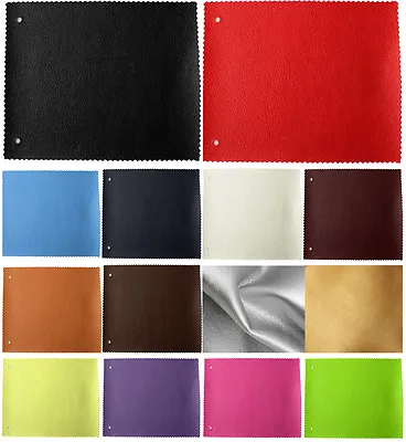 Faux Leather Fabric Waterproof Upholstery Car Leatherette Material 1 To 5 Metres • £0.99