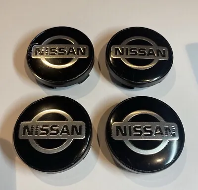 Nissan Black Wheel Center Caps 60mm 4pc 350Z 370Z S15 S13 • $45