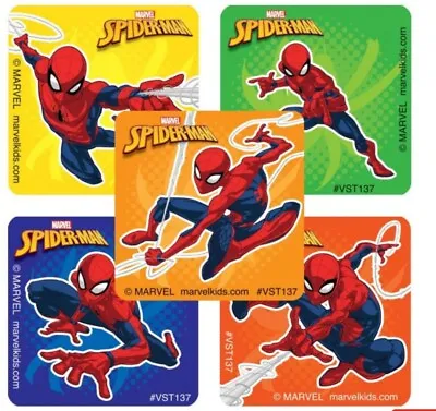 25 Marvel Spiderman Super Hero Stickers Party Favors Teacher Supply Reward 1 5/8 • $2.95