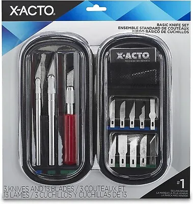 $22.98 • Buy X-ACTO Compression Basic Knife Set, 3 Knives, 13 Blades, Soft Carry Case