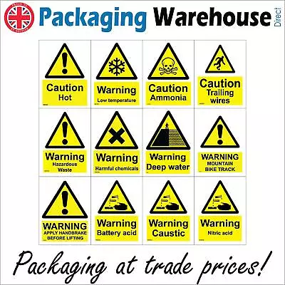 £3.45 • Buy Amonia Warning Signs Battery Acid Caustic Nitric Waste Temperature Water GBP006