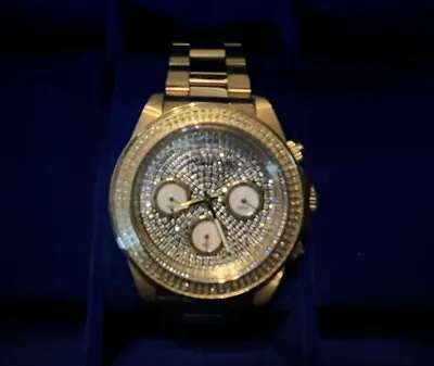 INVICTA: Speedway 1.76ctw Pave Diamond Gold Chronograph (27961) • $500