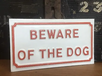 BEWARE OF THE DOG Original Sign Advertising  Garden Gate • $15.16