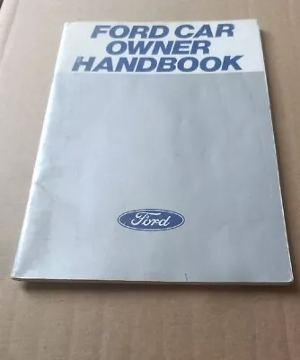 FORD CAR OWNER HANDBOOK January 1978 6th Edition G11/EN/973232 FOR MOST MODELS • £7.99