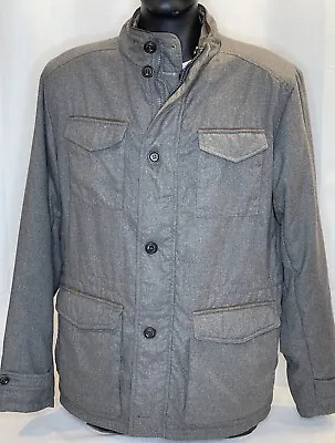 Peter Millar Prato Reversible Coat Jacket Men’s Size Large Brown /Grey • $69