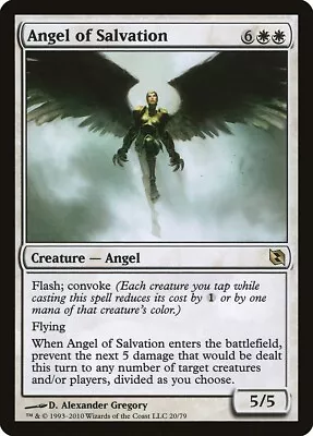 Angel Of Salvation MTG Magic Cards NM-M Duel Decks Elspeth Vs Tezzeret RARE • $0.99