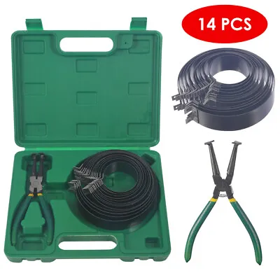 Motorcycle Car Engine Piston Ring Compressor Installer Plier &14 Bands Tool Set • $24.67