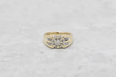 10k Yellow Gold Men's Multi-Diamond Ring Size 10.5 - 6.8g • $645