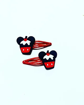 Handmade Hair Bows - Disney - Mickey And Friends - Mickey  #14 Hair Clips • $3