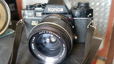 Vintage Konica Fp1 With Vivitar Lense Camera • $45