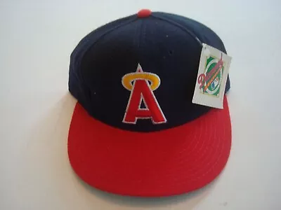 California Angels New Era Diamond Fitted Sz 6 5/8 Deadstock Hat Cap Vintage P4 • $17.50