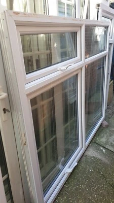 £75 • Buy Used Grubby UPVC Double Glazed Window, Very Heavy, Does Open, Missing Beading. 