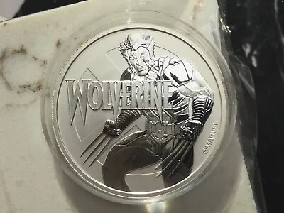 2021 1 Oz Silver Wolverine Round #2270 Tuvalu Marvel $1 Coin In Capsule Too! • $49.35