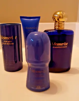 Mesmerize For Men Cologne Aftershave Conditioner Body Talc Roll-On Deodorant • $50