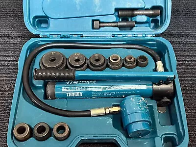 TEMCo TH0004 1/2”-2” 9-Ton Hydraulic Knockout Punch & Conduit Hole Cutter Set • $129.99