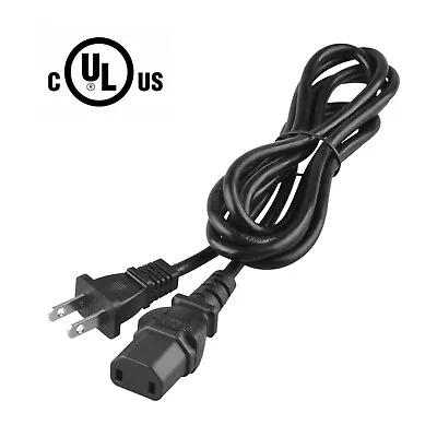 6ft UL 2-Prong AC Power Cord Cable Lead Plug For Xbox 360 Jasper Falcon And Slim • $6.99