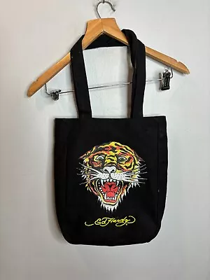 Vintage Y2K Ed Hardy Tiger Black Beach Bag FabricTote 598 • $19.99