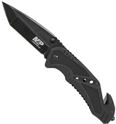 Smith & Wesson Military & Police Liner Lock Folder Black Aluminum Handle SWMP11B • $25.20