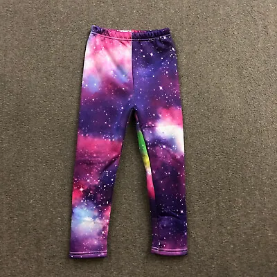 Unbranded Womens / Junior Galaxy Space Leggings Size 7-8Yrs Blue Purple NWOT • $9.09