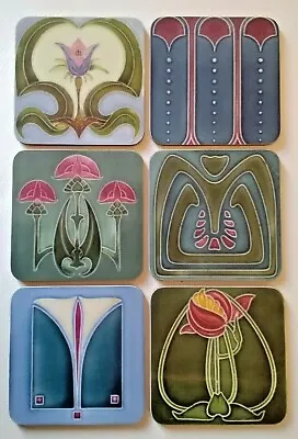 Art Nouveau Coasters -  Set Of 6 • £17.99