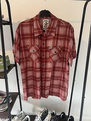 SURF  MAMBO LOUD SHIRT RED CHECK SIZE MESIUM VGC 100% Rayon • $50.51