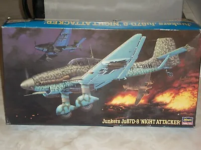 Hasegawa 1/48 Scale Junkers Ju 87D-8 'Night Attacker' + Extra • $60