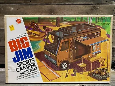 1972 Mattel Big Jim Sports Camper With 15  Boat No. 4384 In Box • $67.49