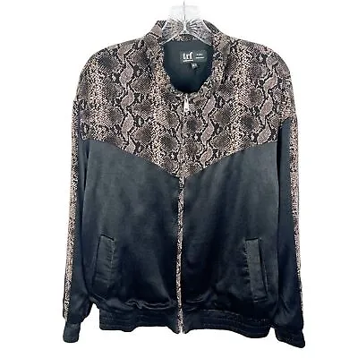 Zara Women’s Bomber Jacket Size M Snakeskin Print • $27.95