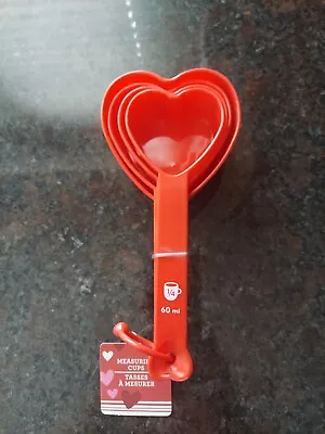 Four Heart Shaped Measuring Cups New • $15.75
