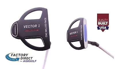 AGXGOLF Vector 2-Ball Putter Mens All Sizes: CNC Milled (Odyessy Style) WCover • $101.08