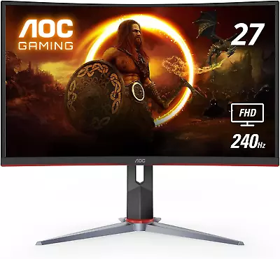 C27G2Z 27  Curved Frameless Ultra-Fast Gaming Monitor FHD 1080P 0.5Ms 240Hz F • $545.19
