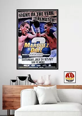 JUAN MANUEL MARQUEZ Vs. JUAN DIAZ 2 : Original HBO CCTV Boxing Fight Poster 10D • $62.16