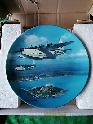 £12 • Buy Aeroplane Plate - Sunderland Over St Michael’s Mount - Heroes - World War 2 Raf