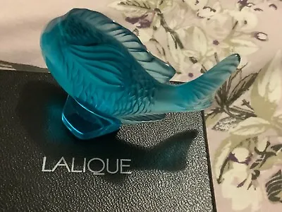 Lalique Beautiful Turquoise Damsel Fish NEW Boxed • £125