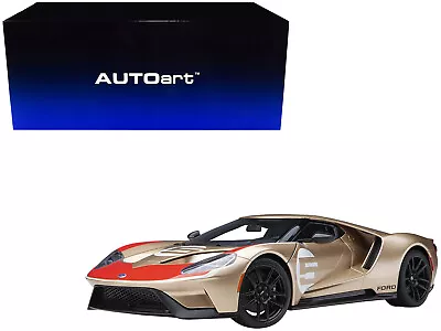 Ford GT Heritage Edition #5 Holman Moody Gold Metallic W Red White Graphics 1/18 • $307.73