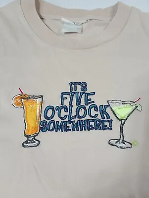  It's 5 O'clock Somewhere Jimmy Buffett Song Quote Sz L Expressions By Charlotte • $18
