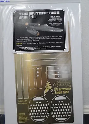 PARAGRAFIX 1/350 Star Trek Orig USS Enterprise Engine Grills For PLL  PGX208 • $30.99