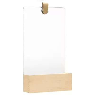 Bathroom Mirror Wall Mounted Solid Pinewood Shelf With Compartment Hallway AU • $49.81