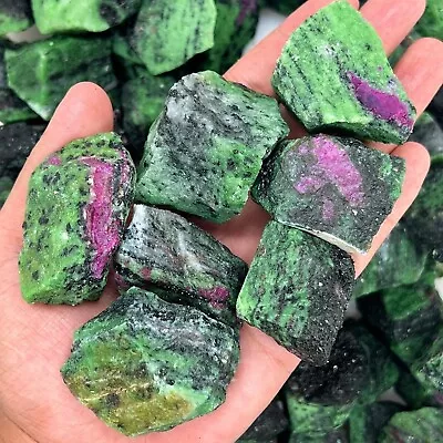 Raw Rough Ruby Zoisite Stone Large Chunks Healing Energy Crystal Mineral Rocks • $7.80